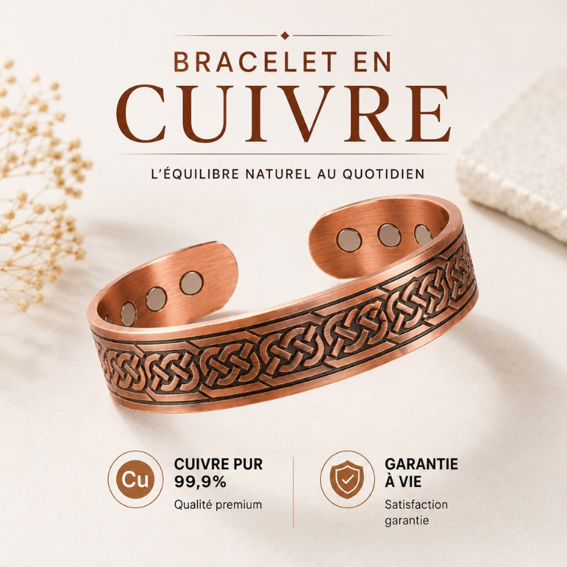 Bracelet en Cuivre Pur CollectionCuivrée