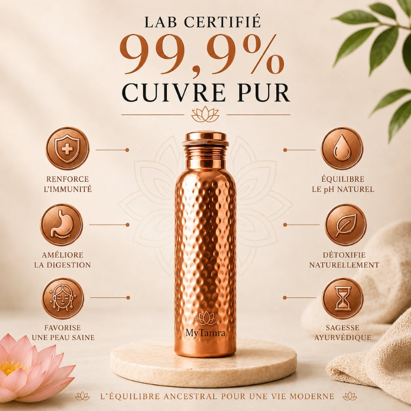 Gourde en Cuivre Massif Pur 99,9% CollectionCuivrée - Heritage Edition