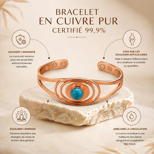 Bracelet CollectionCuivrée Azura - Cuivre Pur