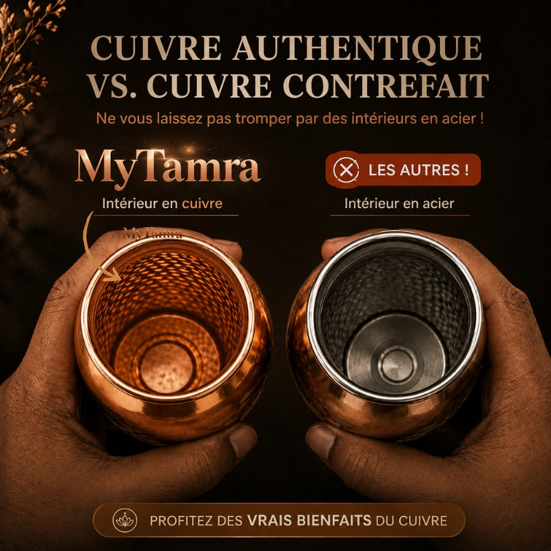 Gourde en Cuivre Massif Pur 99,9% CollectionCuivrée - Heritage Edition