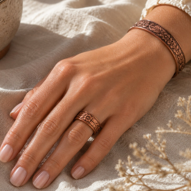 Bague CollectionCuivrée Lotus