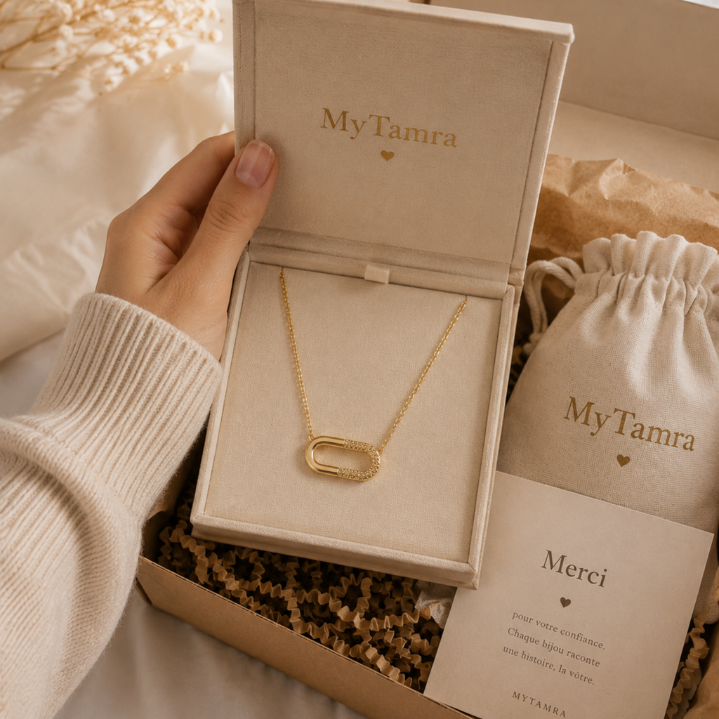 Collier en Cuivre Jaune CollectionCuivrée