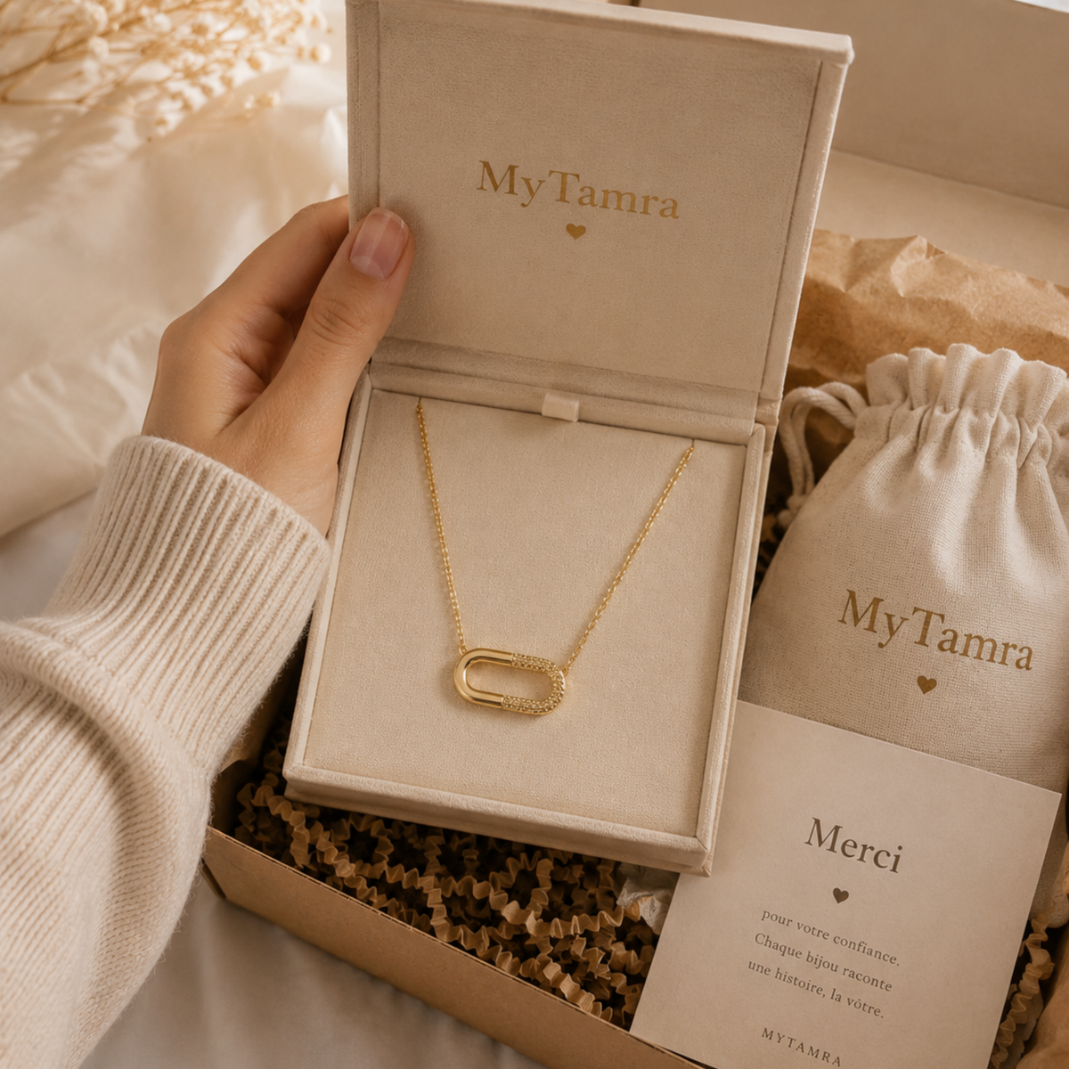 Collier en Cuivre Jaune CollectionCuivrée