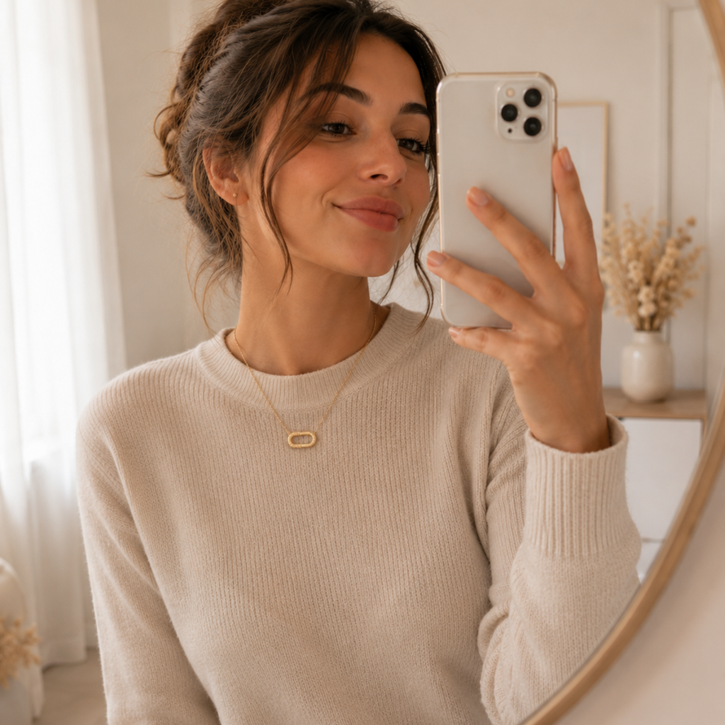 Collier en Cuivre Jaune CollectionCuivrée