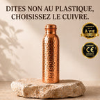 Gourde en Cuivre Pur – CollectionCuivrée | L’Eau Purifiée Naturellement, Sans Plastique