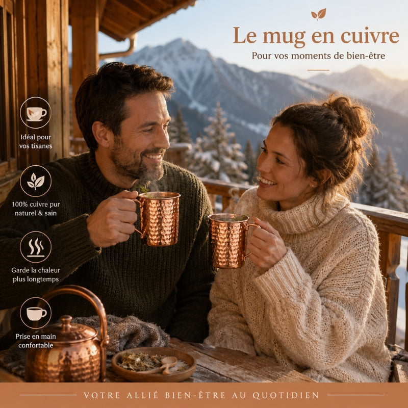 Mug en Cuivre Martelé CollectionCuivrée